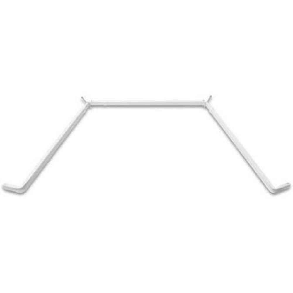 Rod Desyne Lockseam Bay Curtain Rod, 18-46 inch, 36-63 inch, White